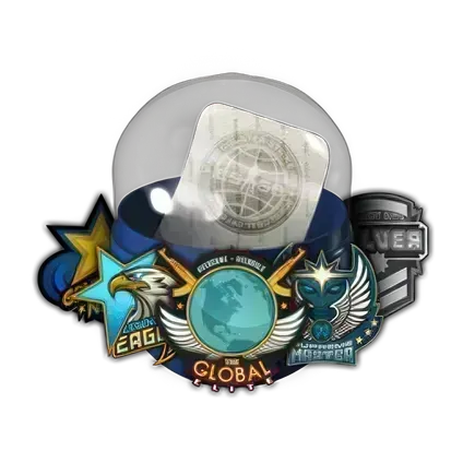 Капсула с наклейками званий